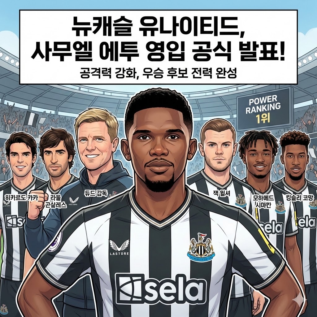 [속보] 뉴캐슬, 에투 영입! 우승 정조준